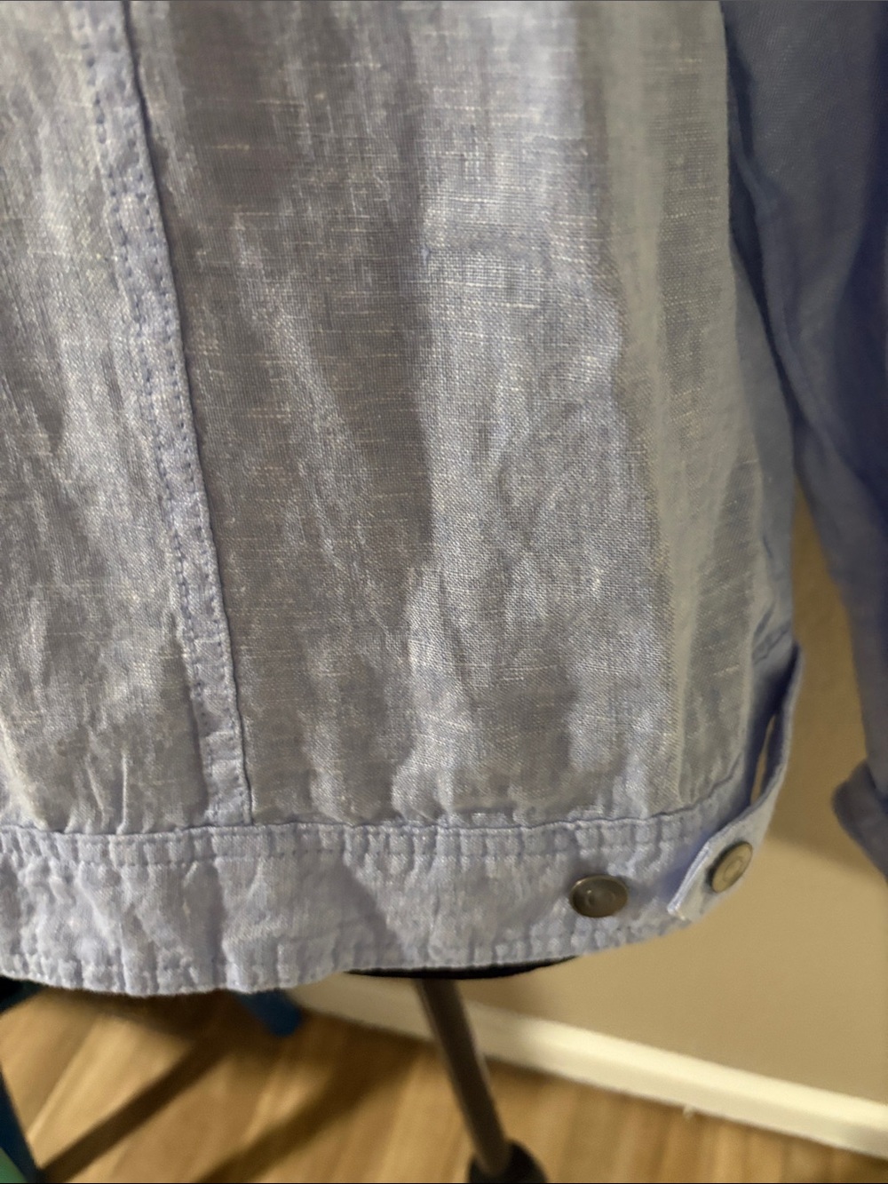 Jones & Co Women’s Light Blue Linen Jacket - Picture 5 of 6